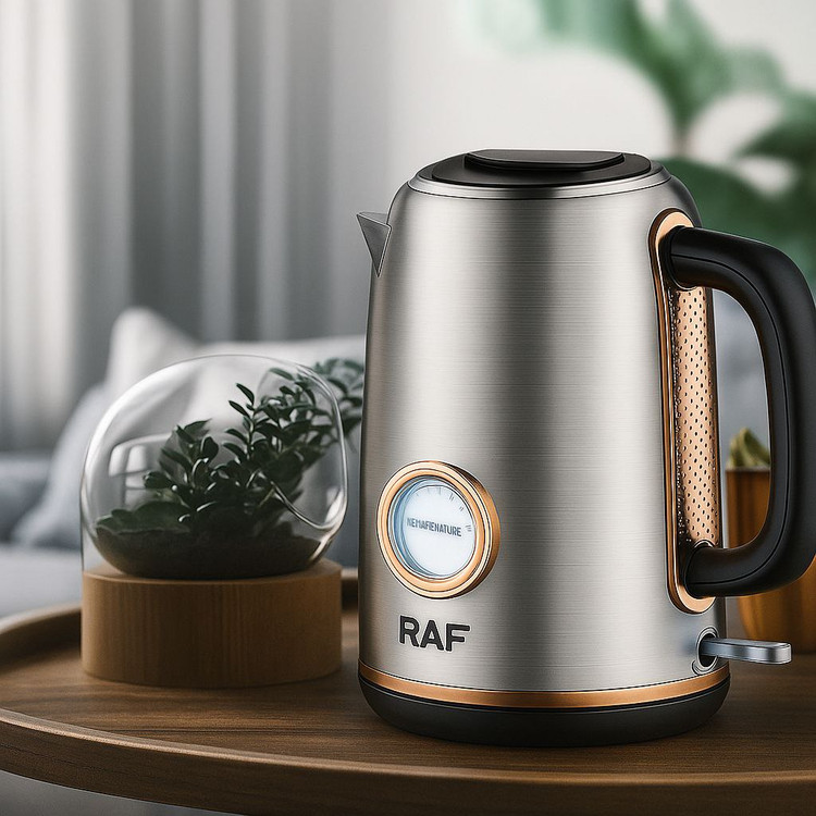 کتری برقی RAF مدل R7849 – ظرفیت ۱.۷ لیتری با نشانگر دما