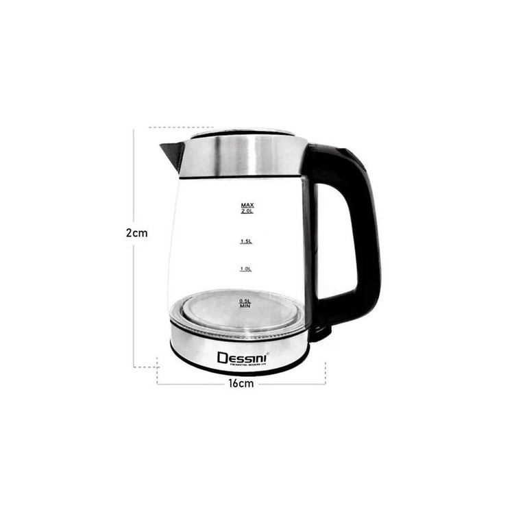 چای ساز . برند DESSINI . استیل ضد زنگ . 2 لیتری . مدل DS-2366