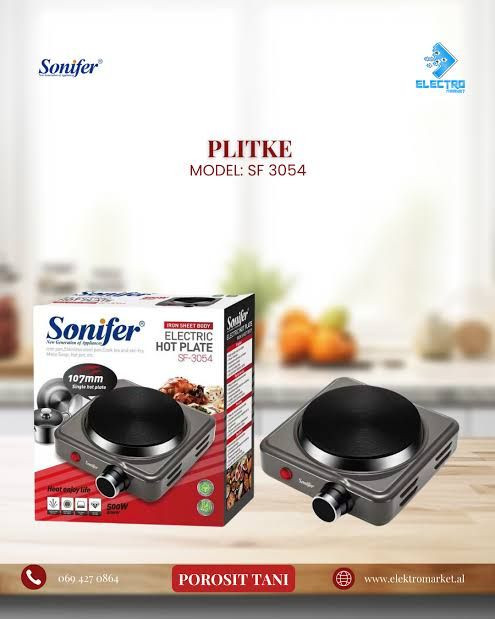 مینی اجاق گاز برقی سونیفر مدل SF-3054 وات 500 صفحه چدنی، ایمن و سبک