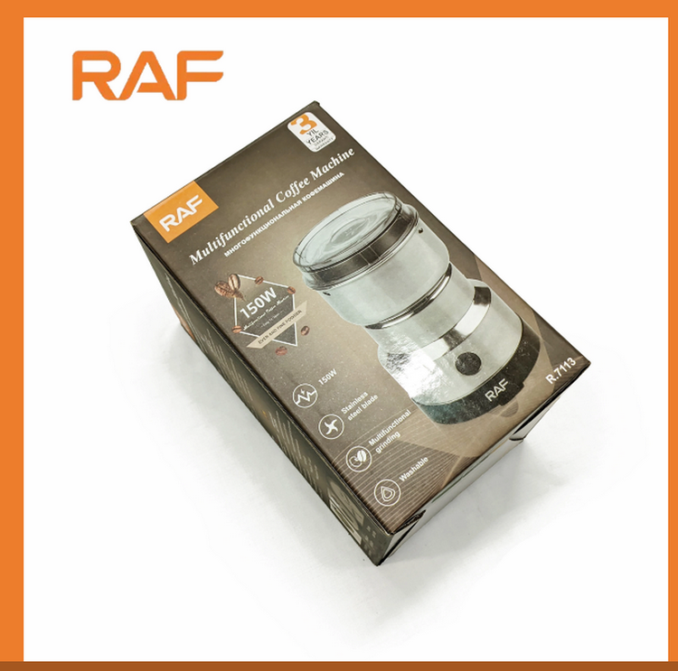آسیاب برقی راف مدل R7113 ۱۰۰ گرم ظرفیت ۴ تیغه استیل