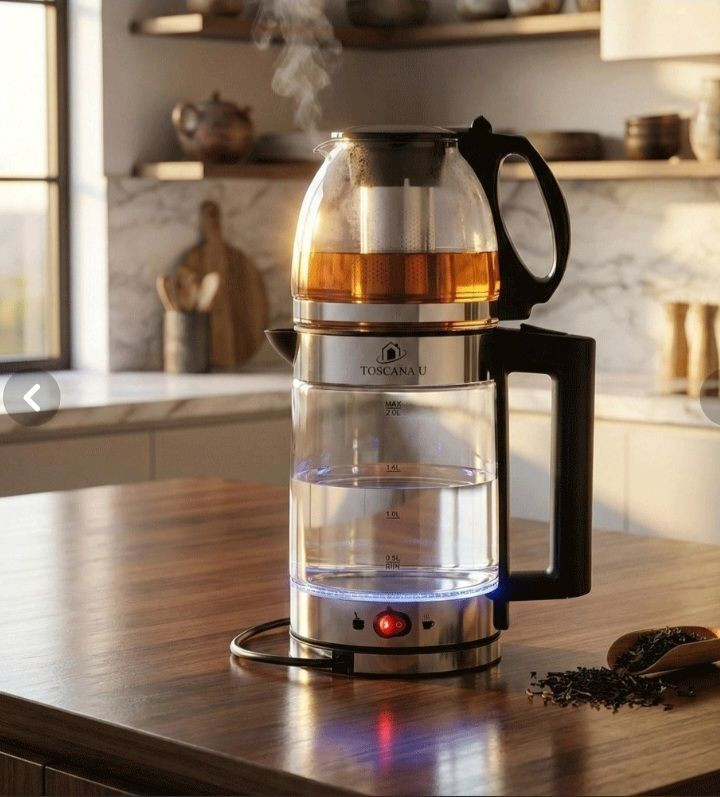 چایی ساز روهمی تفال- وارمردار مدل TF-124