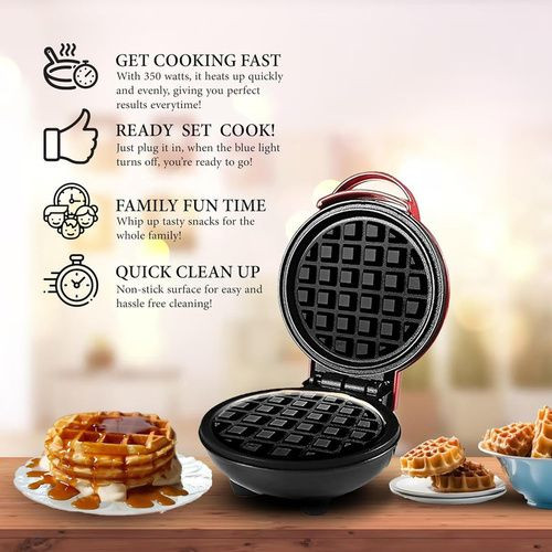 وافل ساز مدل مینی _ MINI MAKER WAFFLE (مشکی)