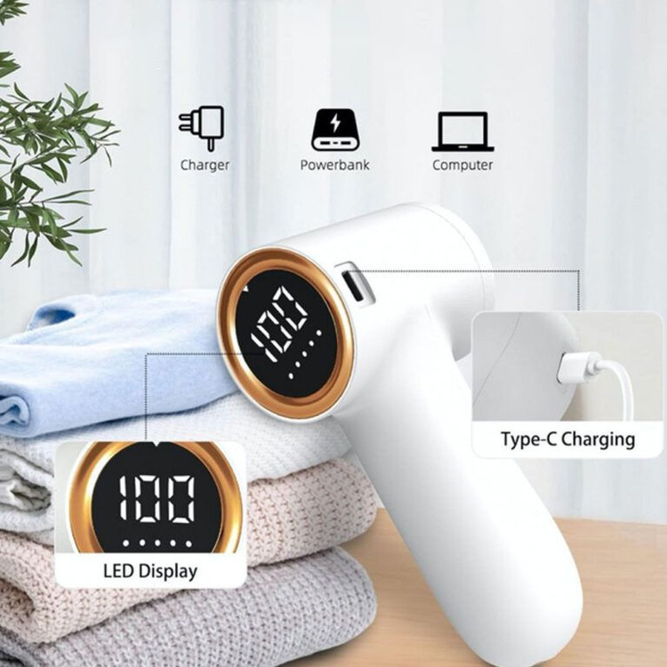پرزگیر شارژی لباس مدل TC-010 با ۵ سرعت و محافظ مشبک