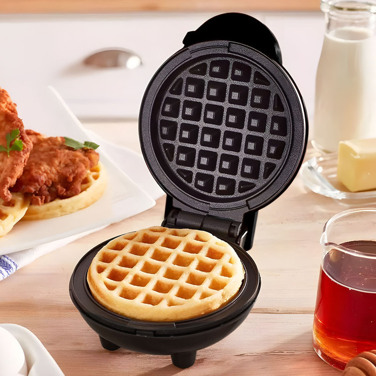 وافل ساز مدل مینی _ MINI MAKER WAFFLE (مشکی)