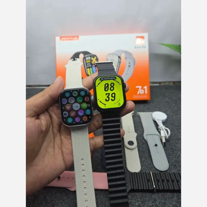 ساعت هوشمند KEQIWEAR مدل KW83 MAX با ۷ بند متنوع