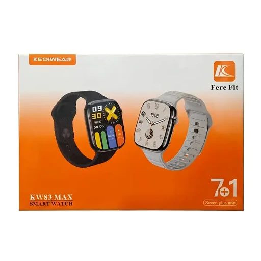 ساعت هوشمند KEQIWEAR مدل KW83 MAX با ۷ بند متنوع