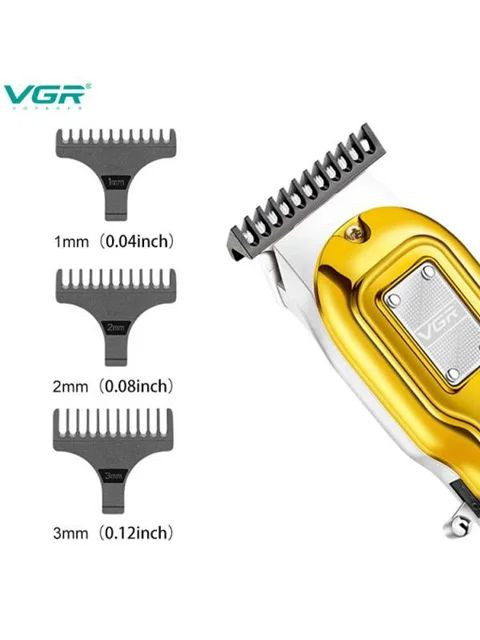 ماشین اصلاح وی جی آر مدل V-919 با تیغه استیل ضد زنگ و برش مستقیم