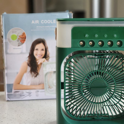 فن رومیزی مهپاش برقی RGB مدلAIR COOLER FAN